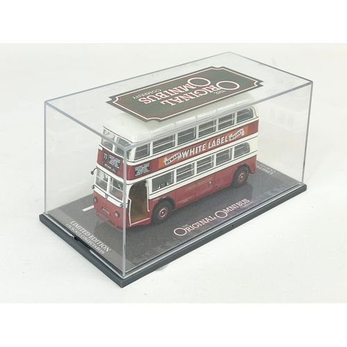 131 - 2 Limited Edition “The Original Omnibus Company” model buses. Largest 19cm