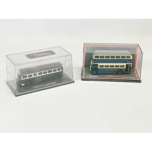 132 - 2 Limited Edition Corgi The Original Omnibus Company model buses. 15cm