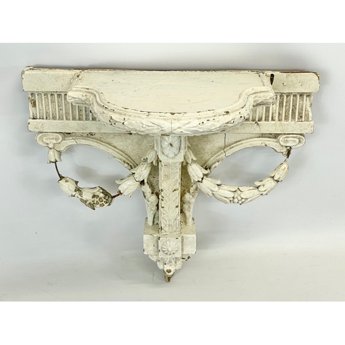 135 - A Victorian wall sconce. 45 x 40cm