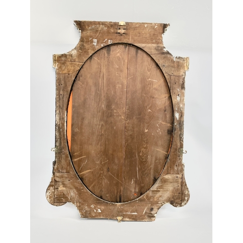 15 - A large Victorian gilt framed mirror. 83 x 111cm