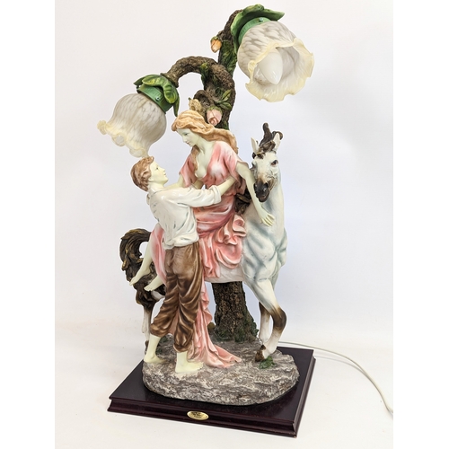 775 - A large pottery lamp, The Juliana Collection. 65cm