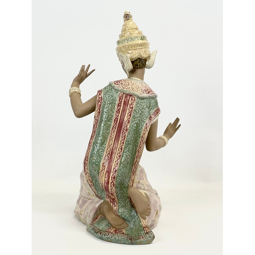 653 - A large Lladro “Thai Dancer” pottery figurine. 2069. 42cm