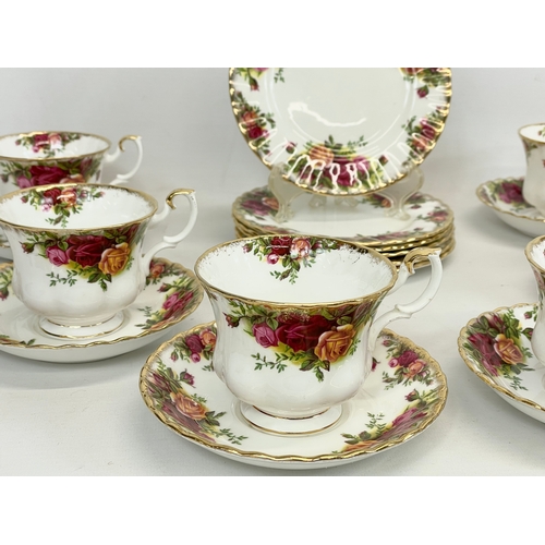 520 - An 18 piece Royal Albert Old Country Roses tea set.