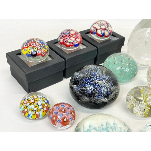 A collection of Paperweights.