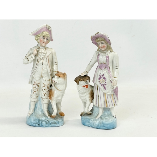 672 - A quantity of 19th century porcelain figurines. 1 by Ernst Bohne.