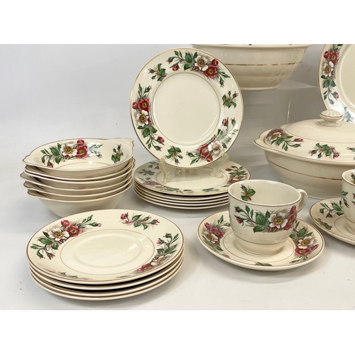 692 - A 38 piece vintage John Maddock & Sons “Montana” Ivory Ware dinner set.