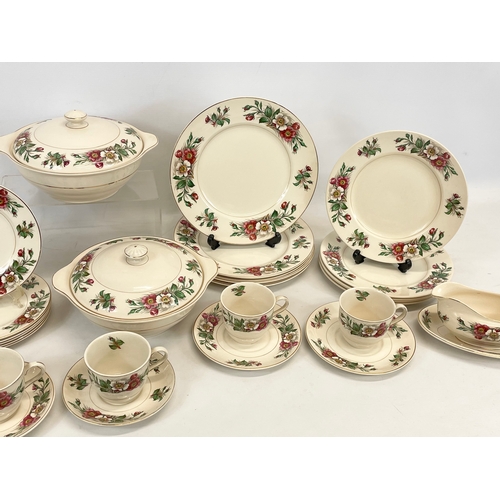 692 - A 38 piece vintage John Maddock & Sons “Montana” Ivory Ware dinner set.