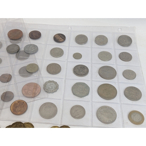 626 - A collection of 20th century coins, and others.