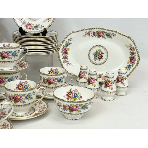 704 - An 83 Royal Grafton “Malvern” pattern dinner and tea set.