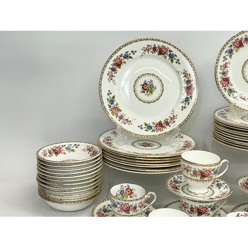 704 - An 83 Royal Grafton “Malvern” pattern dinner and tea set.