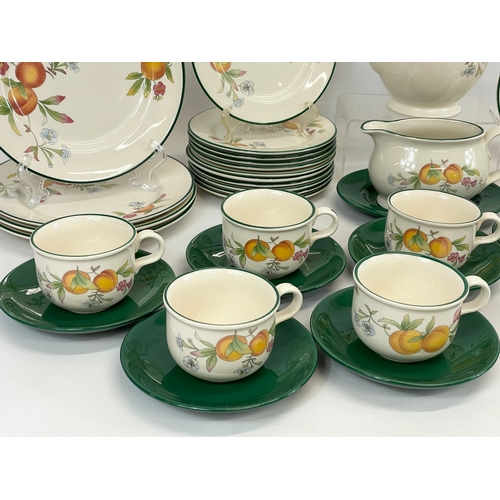 707 - A 45 piece Cloverleaf “Peaches & Cream” dinner and tea set.