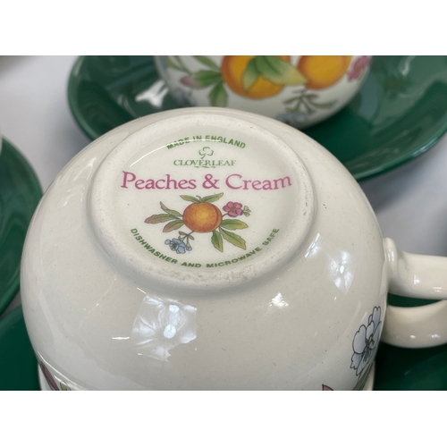 707 - A 45 piece Cloverleaf “Peaches & Cream” dinner and tea set.