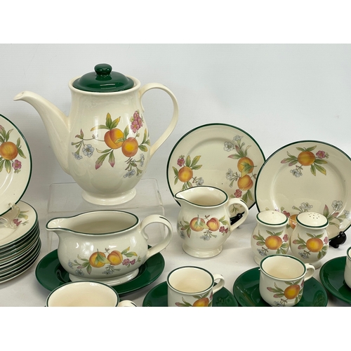 707 - A 45 piece Cloverleaf “Peaches & Cream” dinner and tea set.