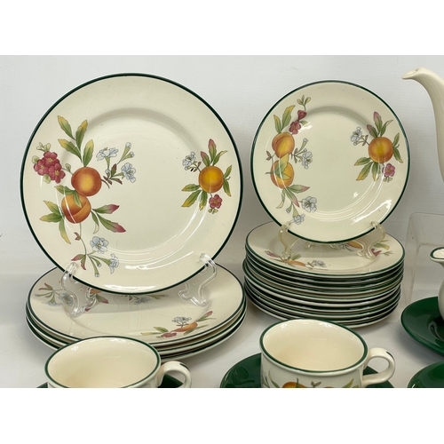 707 - A 45 piece Cloverleaf “Peaches & Cream” dinner and tea set.