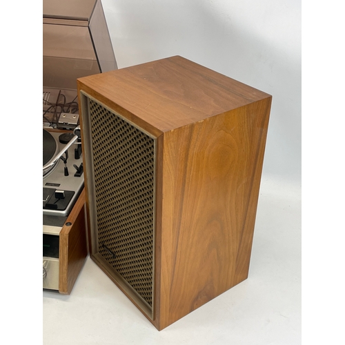 214 - A vintage teak Sony Stereo Music System. HP-239 A. Serial 68769. Mid Century. Made in Tokyo, Japan. ... 