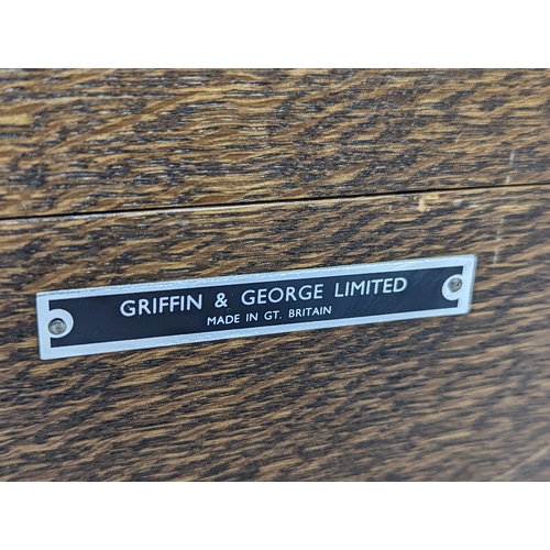 235 - A vintage Griffin & George Limited Wheatstone Bridge resistance box. Made in Britain. 29.5x16.5x17.5... 