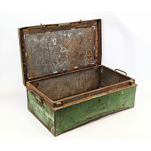 254 - A World's War II, 1941, Uttley Ingham & Co. LTD. metal military box. 68x35.5x20.5cm