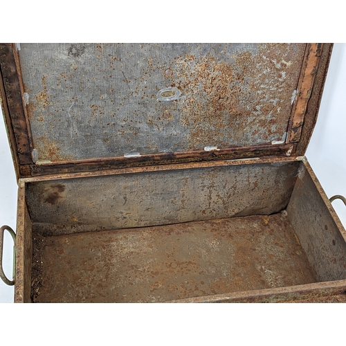 254 - A World's War II, 1941, Uttley Ingham & Co. LTD. metal military box. 68x35.5x20.5cm