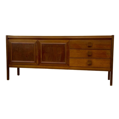 996 - A Mid Century teak sideboard. 168 x 44 x 74cm.