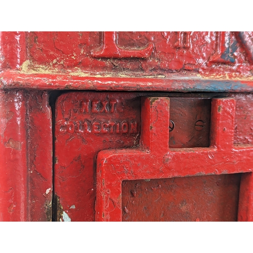 280 - A vintage Royal Mail post box. 25.5x35x62.5cm