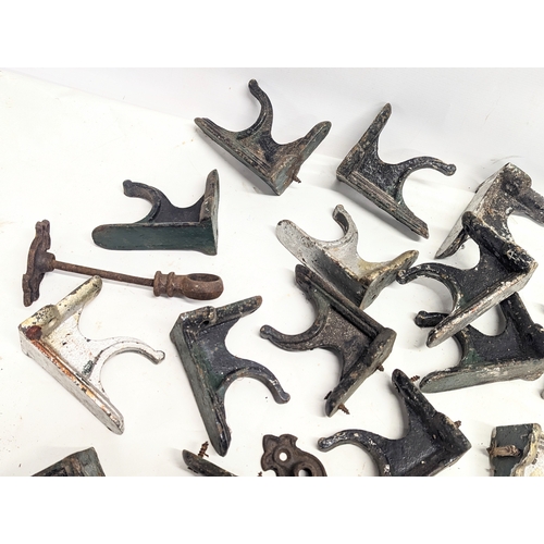 287 - A large quantity of Victorian wall brackets.