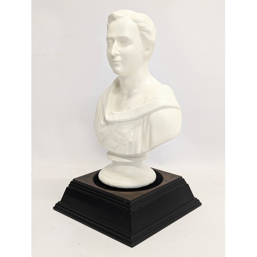 740 - A plaster bust of Edward, Prince of Wales, later to become King Edward VII. Reproduction. 38.5cm