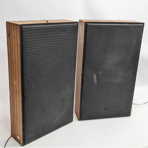 339 - A pair of large Coomber speakers. Made in Worcester. 40x68.5cm