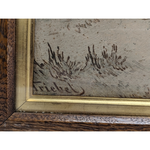 340 - An early 20th century print in oak frame 73.5x50.5cm including frame