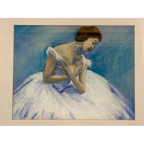 307 - A pastel by Ian Chapman. Titled “Capolio” 63 x 54cm including frame.