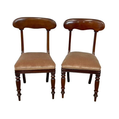 785 - A set of 8 Victorian mahogany bar back chairs.