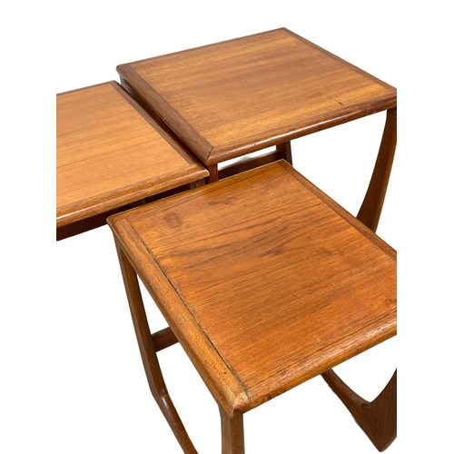 830 - A Mid Century teak nest of tables by Sunelm. G-Plan style.