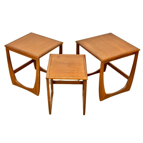 830 - A Mid Century teak nest of tables by Sunelm. G-Plan style.