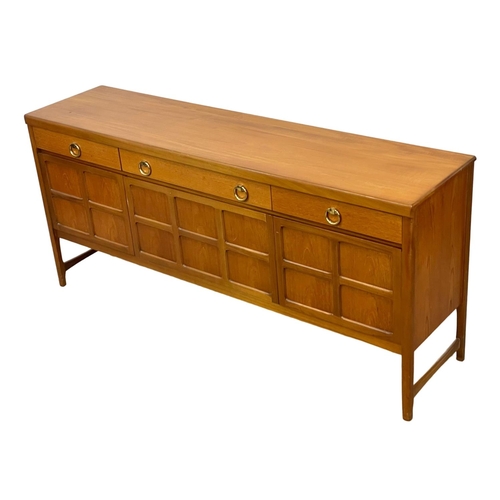 831 - A Nathan “Squares” Mid Century teak sideboard. 183 x 45.5 x 83.5cm