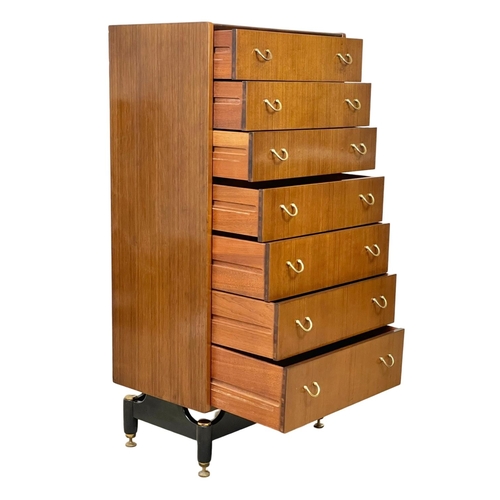 839 - A G-Plan Librenza Mid Century tallboy chest of drawers. E.Gomme. 1950’s. 61 x 41 x 128cm