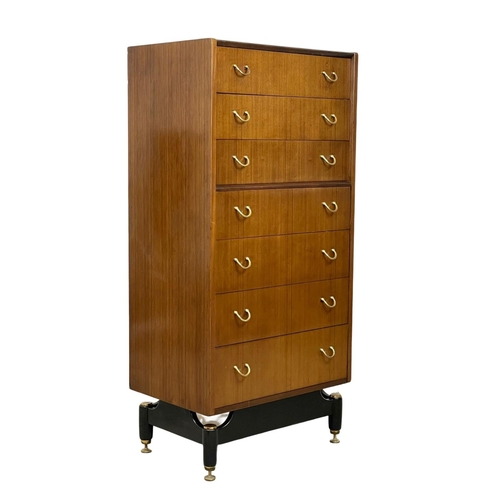 839 - A G-Plan Librenza Mid Century tallboy chest of drawers. E.Gomme. 1950’s. 61 x 41 x 128cm