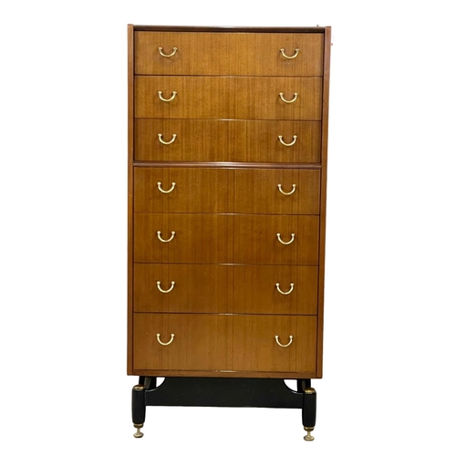 839 - A G-Plan Librenza Mid Century tallboy chest of drawers. E.Gomme. 1950’s. 61 x 41 x 128cm