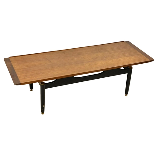 840 - A long G-Plan Librenza Mid Century coffee table. E.Gomme. 1950’s. 137.5 x 49.5 x 40cm