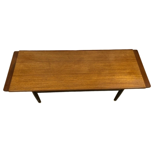 840 - A long G-Plan Librenza Mid Century coffee table. E.Gomme. 1950’s. 137.5 x 49.5 x 40cm