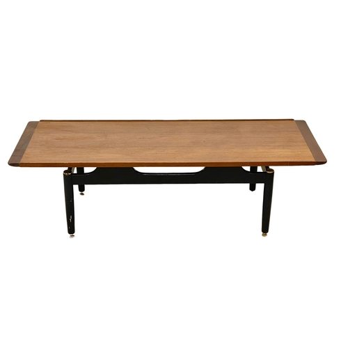 840 - A long G-Plan Librenza Mid Century coffee table. E.Gomme. 1950’s. 137.5 x 49.5 x 40cm