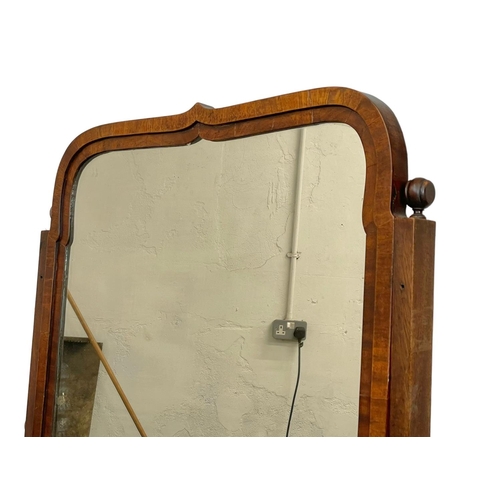 851 - A George IV mahogany cheval dressing mirror. Circa 1820. 73 x 56 x 144cm