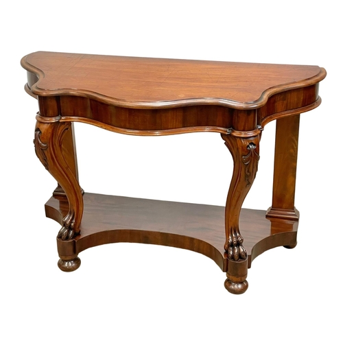 897 - A Victorian mahogany console table. 122 x 55 x 80cm