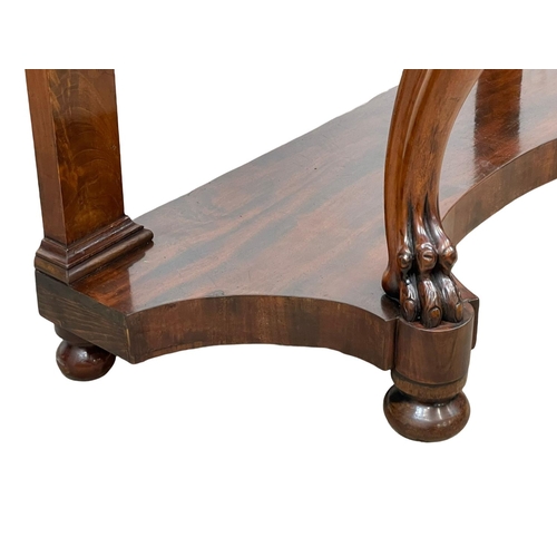 897 - A Victorian mahogany console table. 122 x 55 x 80cm