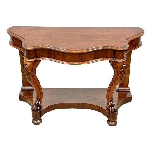 897 - A Victorian mahogany console table. 122 x 55 x 80cm