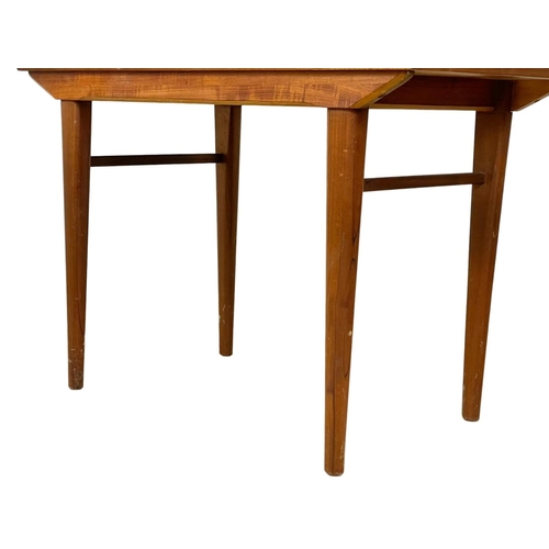 901 - A Mid Century Swedish style teak side table with drawer. 1960’s. 92.5 x 46.5 x 75cm