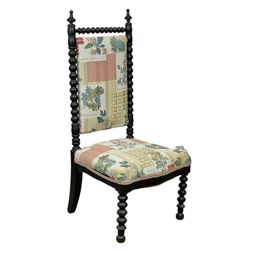 946 - A Victorian Bobbin Turned parlour chair