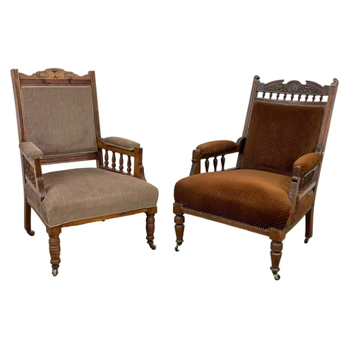 983 - 3 Edwardian parlour chairs.