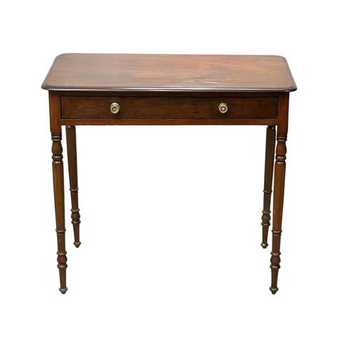 995 - A Victorian mahogany console table with drawer. 80 x 44 x 74cm