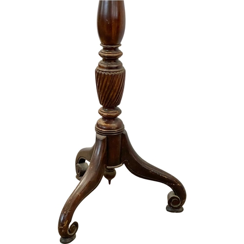 1072 - A tall mahogany jardiniere stand