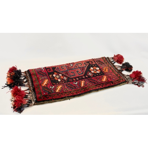 44 - An Iranian wool pile / rug. Kurdish. 113 x 44cm
