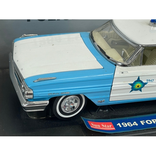 136 - A good quality Sun Star model car. 1964 Ford Galaxie 500. 34cm